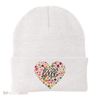 Fall Lover Nature Heart Beanie