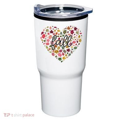Fall Lover Nature Heart Tumbler