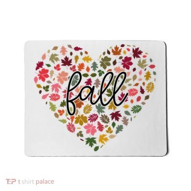 Fall Lover Nature Heart Mousepad