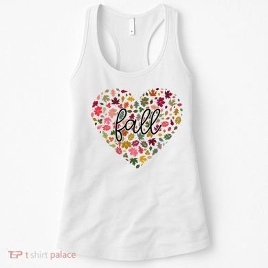Fall Lover Nature Heart Women's Tank Top