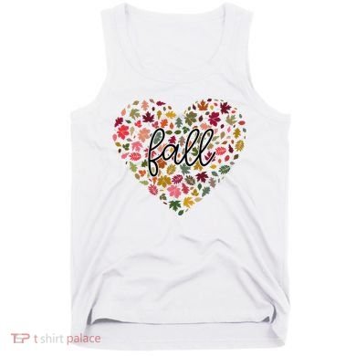 Fall Lover Nature Heart Tank Top