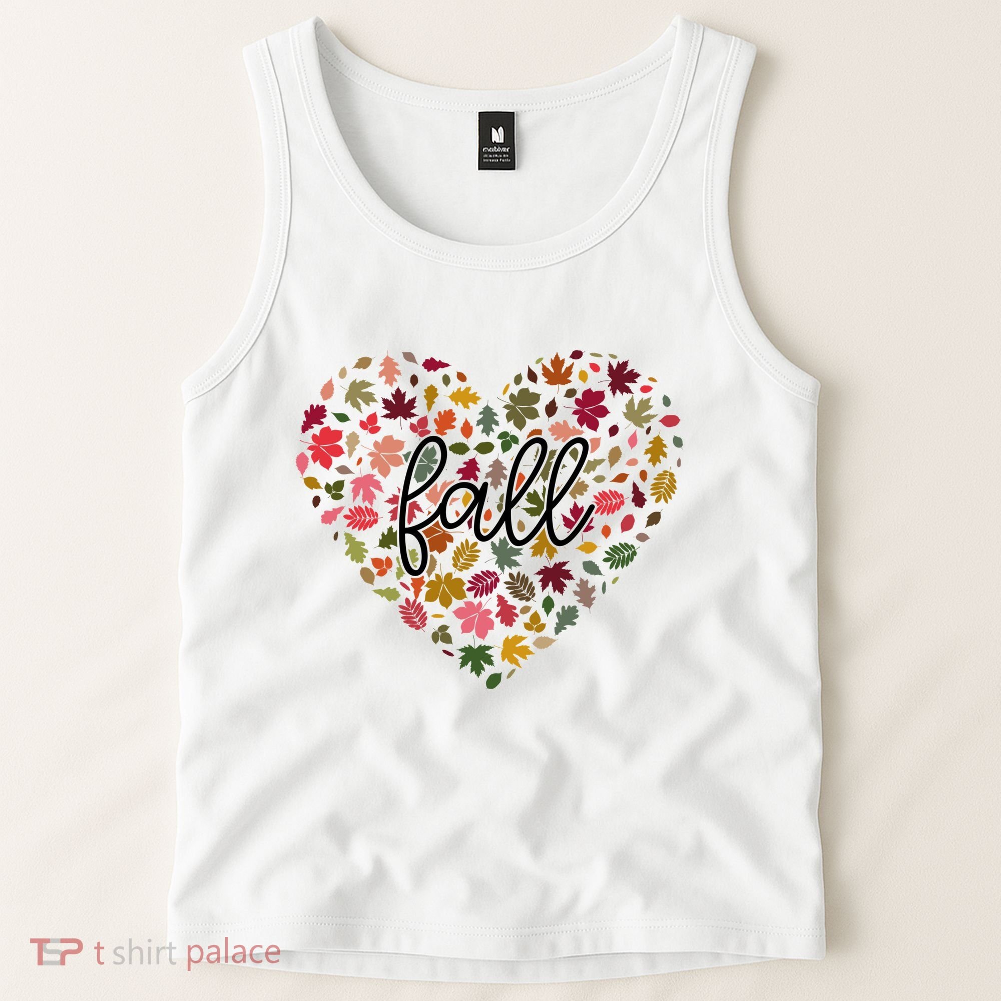 Fall Lover Nature Heart Tank Top