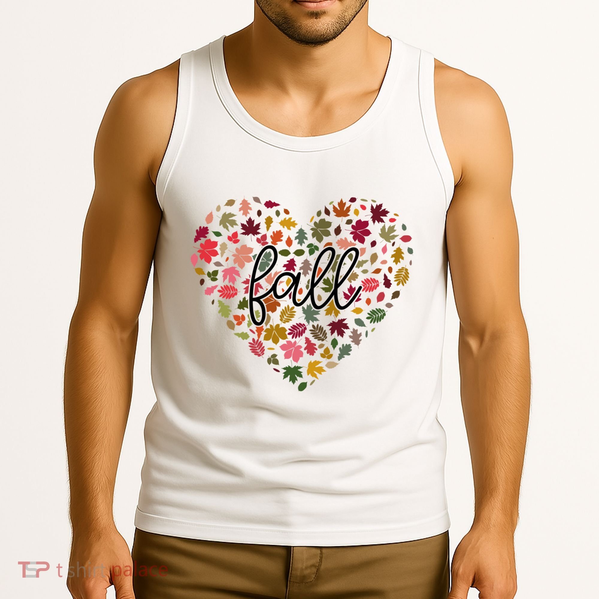 Fall Lover Nature Heart Tank Top