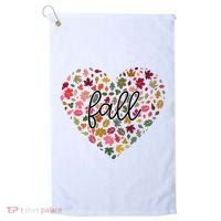 Fall Lover Nature Heart Golf Towel thumb 0