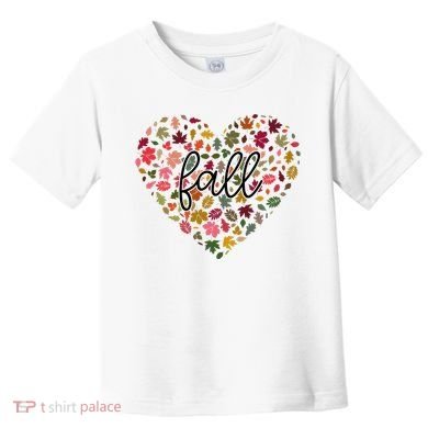Fall Lover Nature Heart Toddler T-Shirt