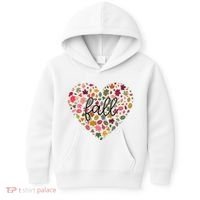 Fall Lover Nature Heart Kids Hoodie thumb 0