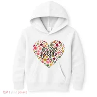 Fall Lover Nature Heart Kids Hoodie thumb 0