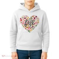 Fall Lover Nature Heart Kids Hoodie thumb 4