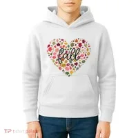 Fall Lover Nature Heart Kids Hoodie thumb 4