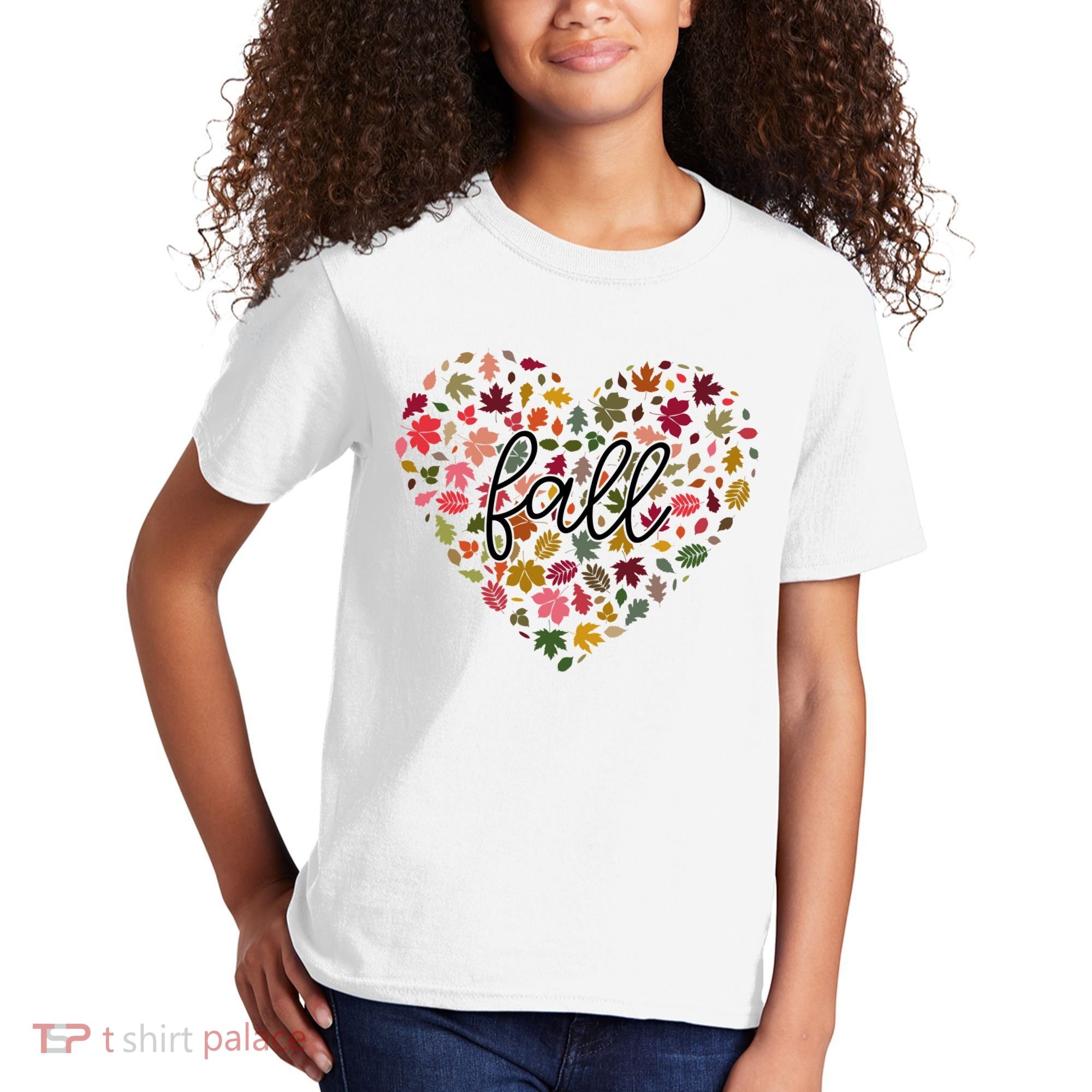 Fall Lover Nature Heart Kids T-Shirt