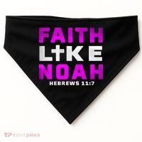 Faith Like Noah Hebrews 117 USA-Made Doggie Bandana thumb 0