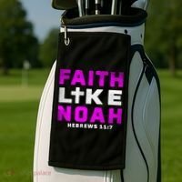 Faith Like Noah Hebrews 117 Golf Towel thumb 2