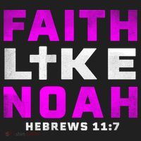 Faith Like Noah Hebrews 117 Golf Towel thumb 3