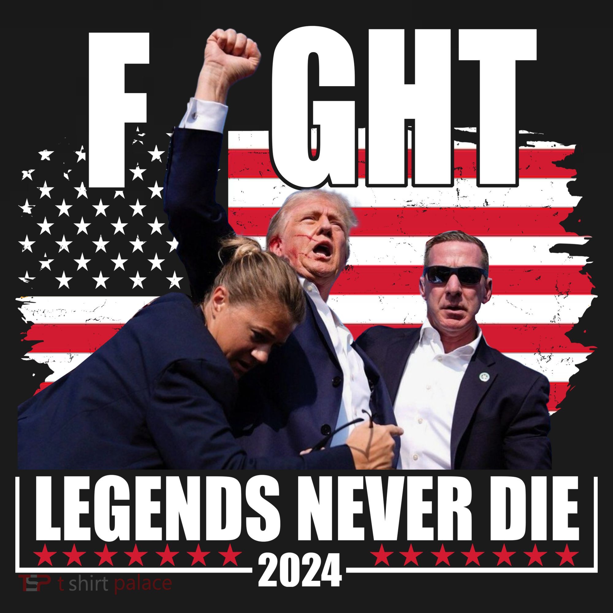 Fight Legends Never Die 2024 Trump Shooting Usa Flag Women's Hoodie