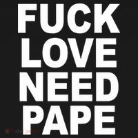 Fuck Love Need Pape Mousepad thumb 1