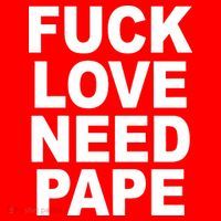 Fuck Love Need Pape Santa Hat thumb 1