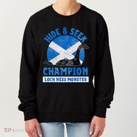 Funny Loch Ness Monster Nessie Hide And Seek Champion Women's Sweatshirt thumb 0