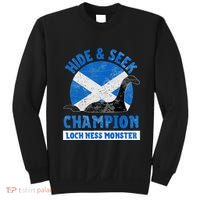 Funny Loch Ness Monster Nessie Hide And Seek Champion Sweatshirt thumb 0