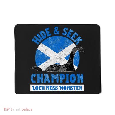 Funny Loch Ness Monster Nessie Hide And Seek Champion Mousepad