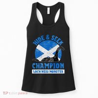 Funny Loch Ness Monster Nessie Hide And Seek Champion Women's Tank Top thumb 0