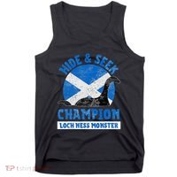 Funny Loch Ness Monster Nessie Hide And Seek Champion Tank Top thumb 0