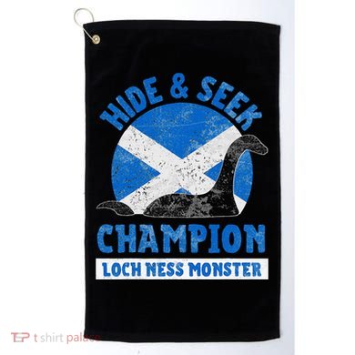Funny Loch Ness Monster Nessie Hide And Seek Champion Golf Towel