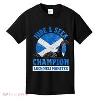 Funny Loch Ness Monster Nessie Hide And Seek Champion Kids T-Shirt thumb 0