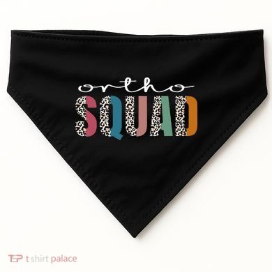 Funny Leopard Nursing Ortho Squad Orthopedics Nurse USA-Made Doggie Bandana