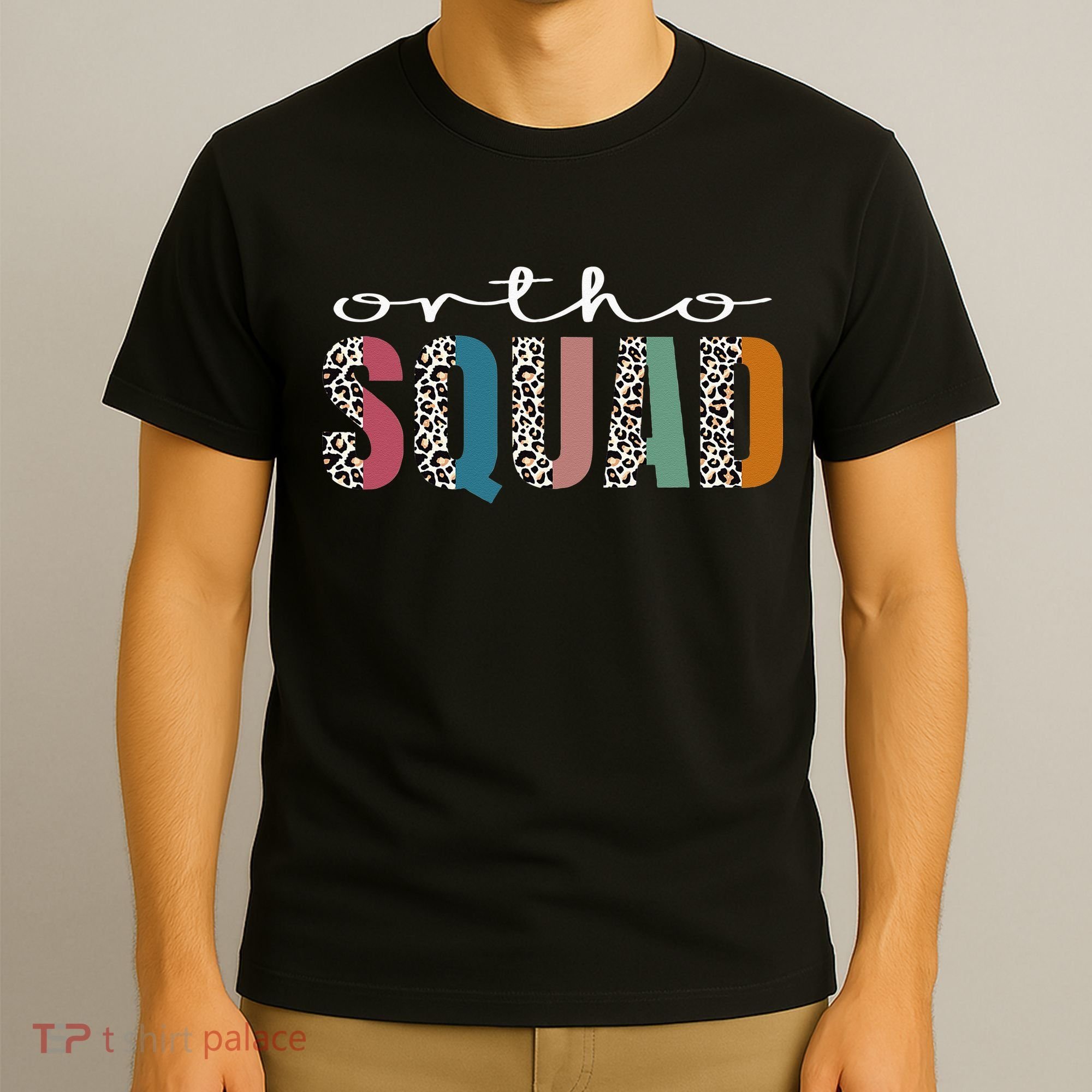 Funny Leopard Nursing Ortho Squad Orthopedics Nurse T-Shirt