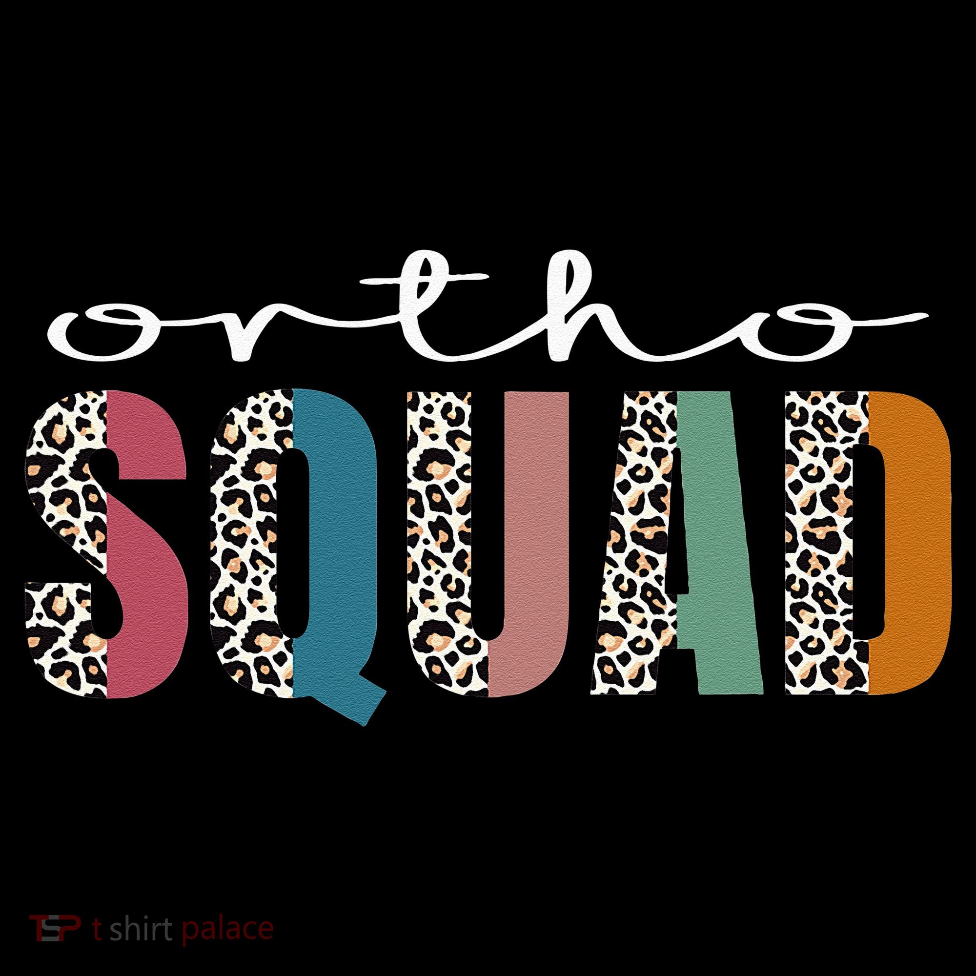 Funny Leopard Nursing Ortho Squad Orthopedics Nurse T-Shirt