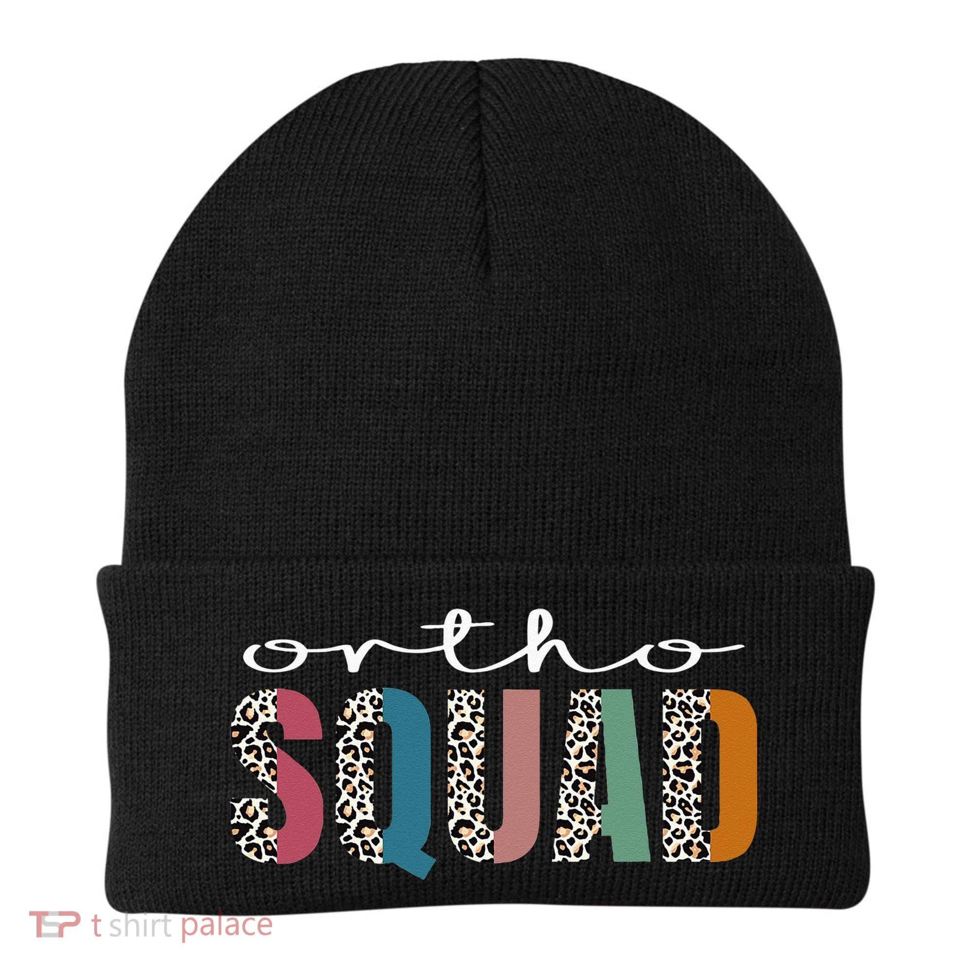 Funny Leopard Nursing Ortho Squad Orthopedics Nurse Beanie