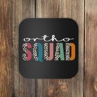 Funny Leopard Nursing Ortho Squad Orthopedics Nurse Coaster thumb 0