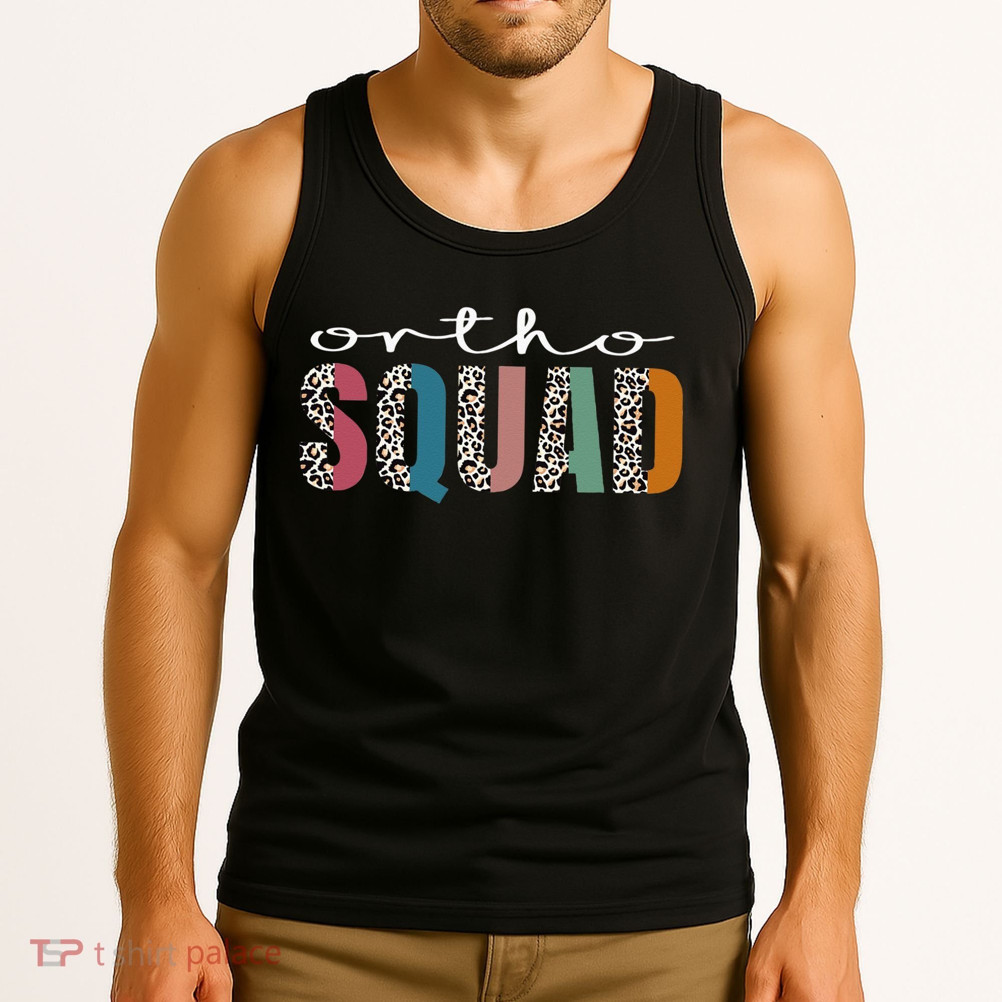Funny Leopard Nursing Ortho Squad Orthopedics Nurse Tank Top
