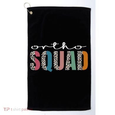 Funny Leopard Nursing Ortho Squad Orthopedics Nurse Golf Towel