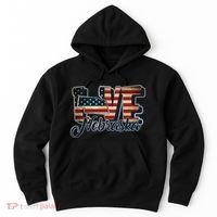 Funny Love Nebraska American Flag Patriotic Hoodie thumb 0