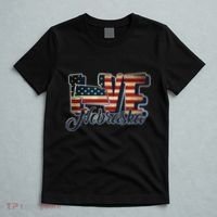 Funny Love Nebraska American Flag Patriotic T-Shirt thumb 5