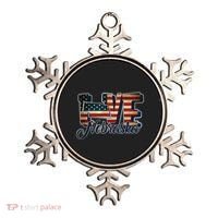 Funny Love Nebraska American Flag Patriotic Ornament thumb 0