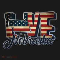 Funny Love Nebraska American Flag Patriotic Visor thumb 3