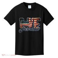 Funny Love Nebraska American Flag Patriotic Kids T-Shirt thumb 0