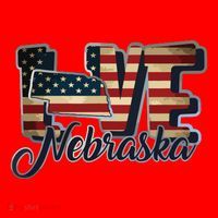 Funny Love Nebraska American Flag Patriotic Santa Hat thumb 1