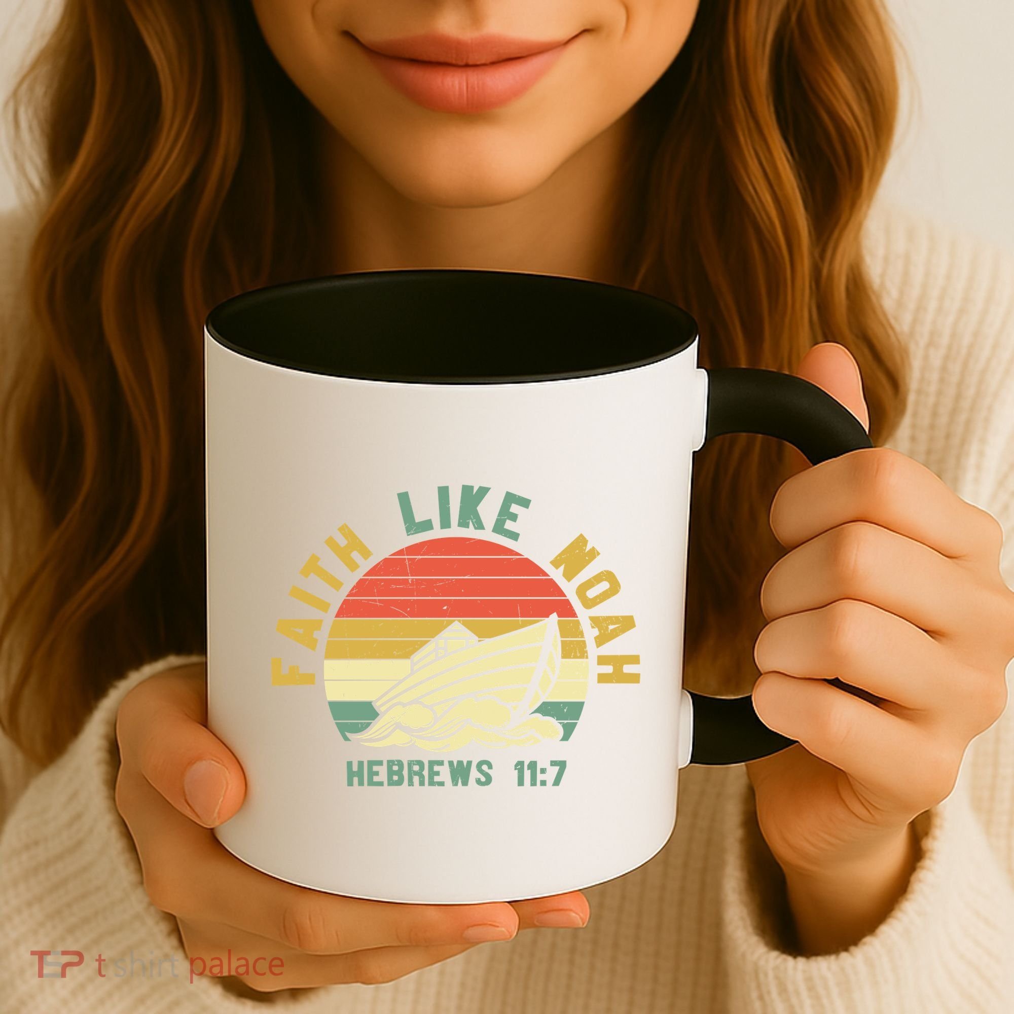 Faith Like Noah Hebrews Sunset Coffee Mug