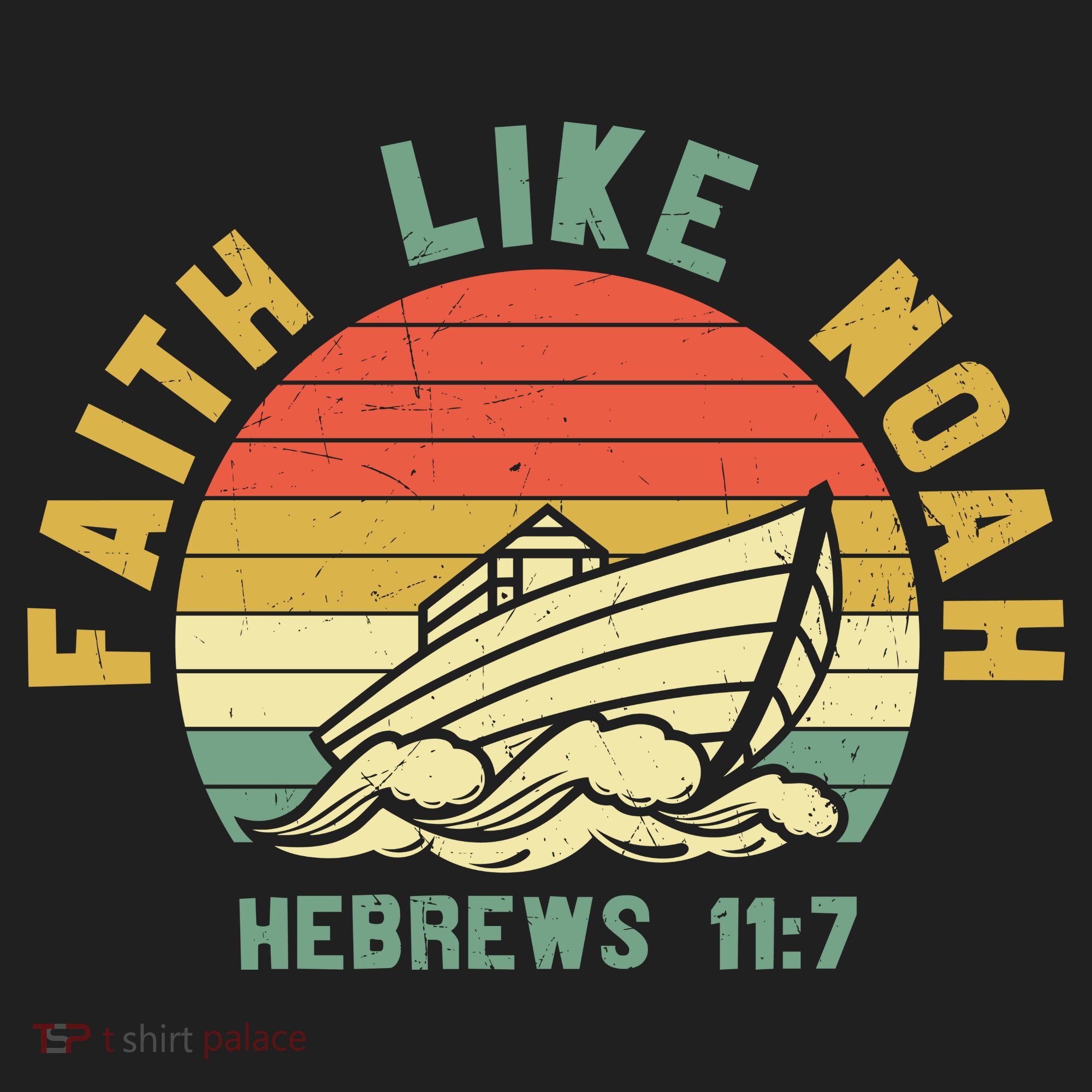 Faith Like Noah Hebrews Sunset Tumbler