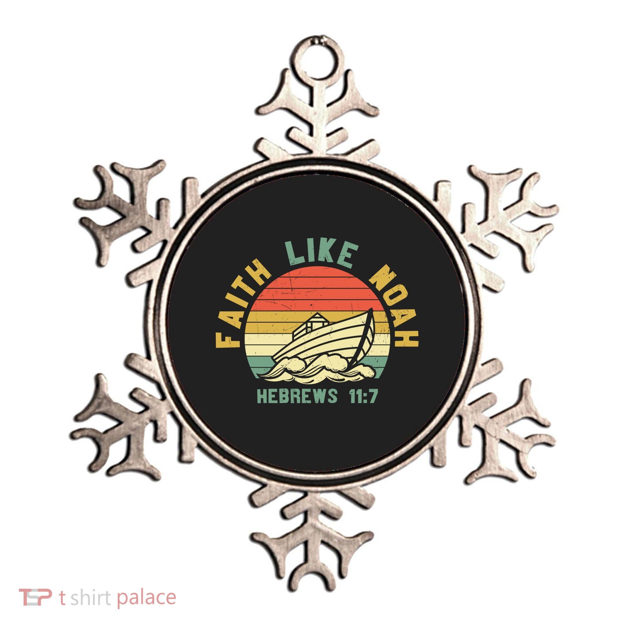 Faith Like Noah Hebrews Sunset Ornament