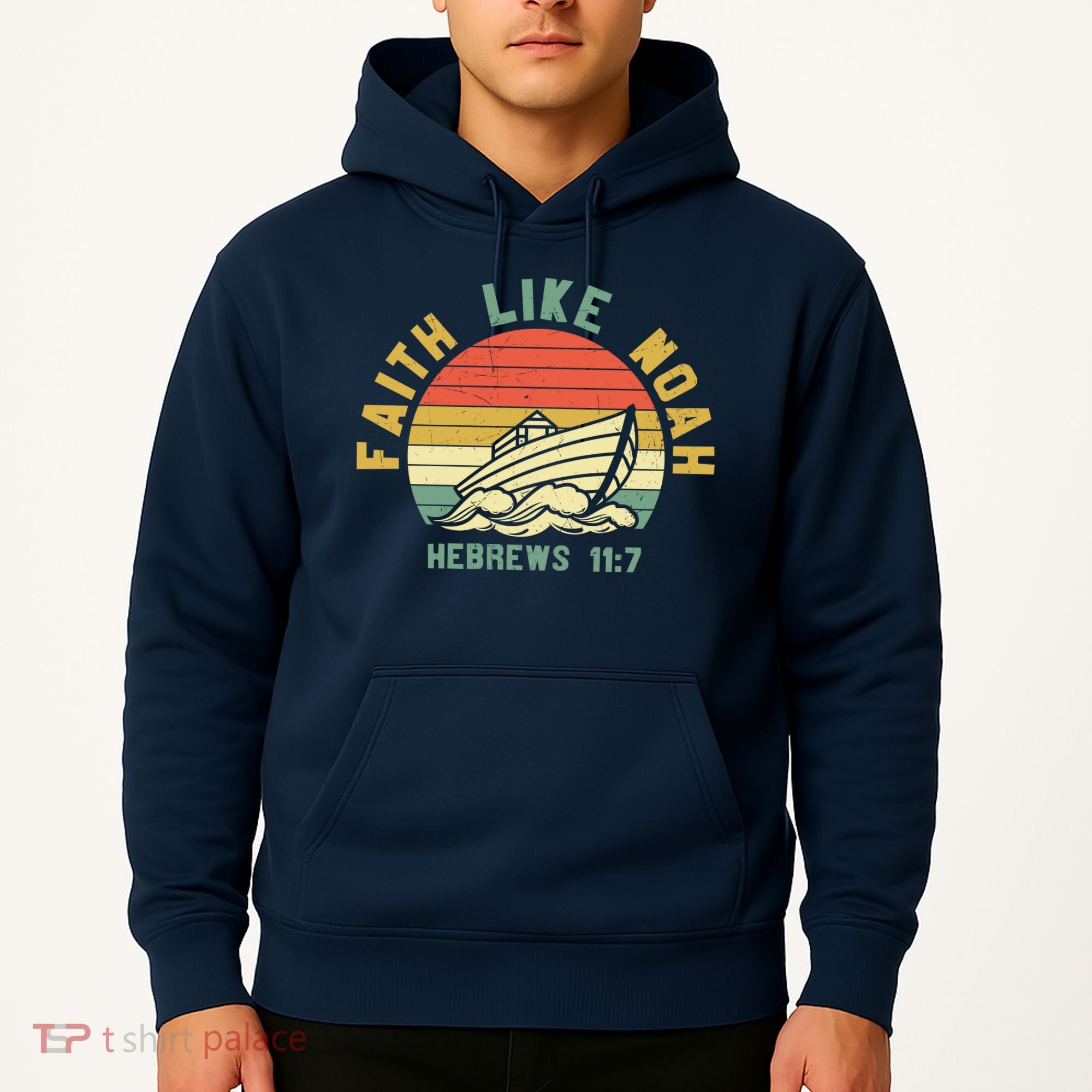 Faith Like Noah Hebrews Sunset Hoodie