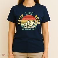 Faith Like Noah Hebrews Sunset T-Shirt thumb 4