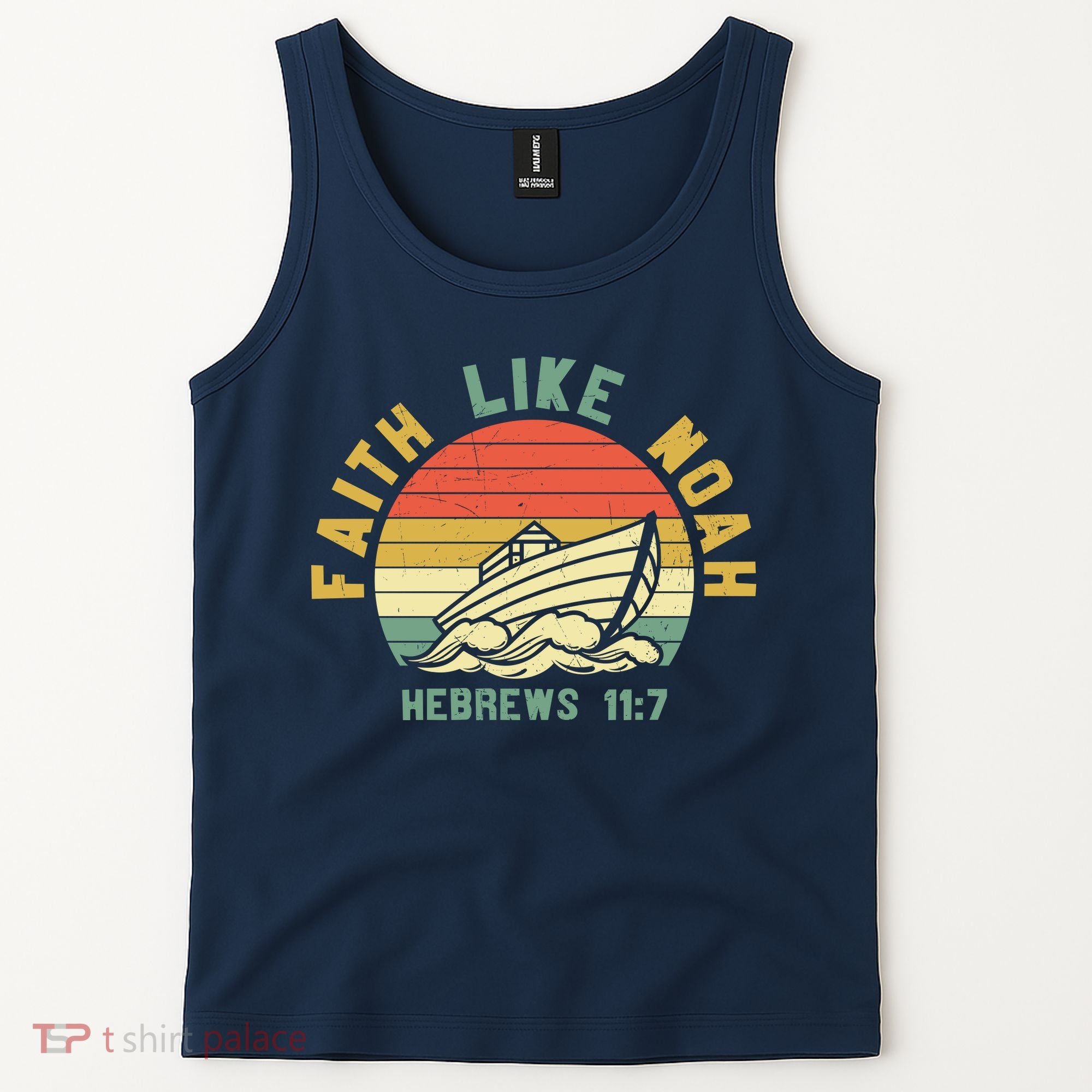 Faith Like Noah Hebrews Sunset Tank Top