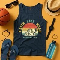 Faith Like Noah Hebrews Sunset Tank Top thumb 4