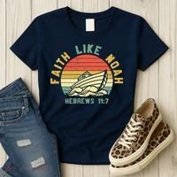 Faith Like Noah Hebrews Sunset Women's T-Shirt thumb 3