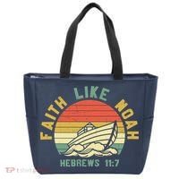 Faith Like Noah Hebrews Sunset Tote Bag thumb 0
