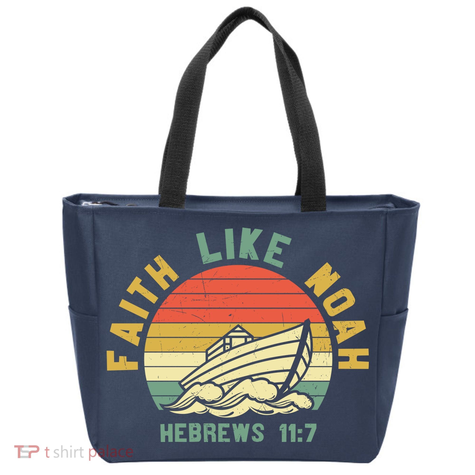 Faith Like Noah Hebrews Sunset Tote Bag